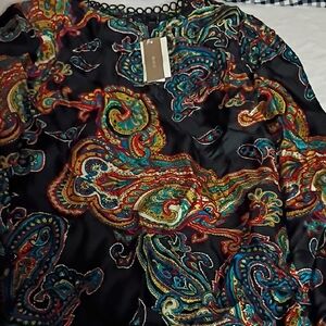 J. Crew Multicolor Paisley Blouse